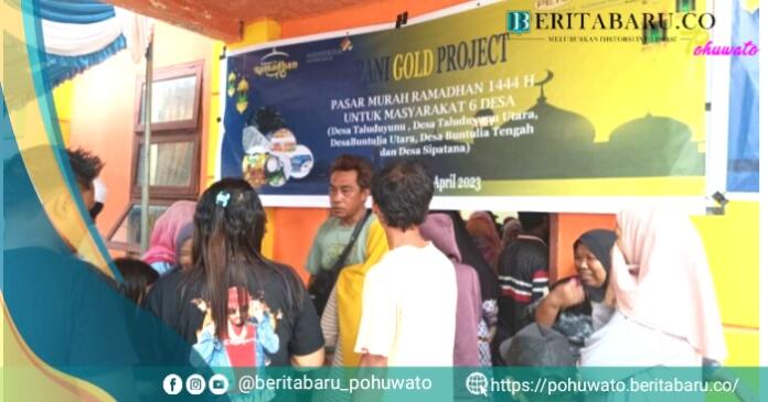 Pani Gold Project Gelar Pasar Murah Bagi Masyarakat Kurang Mampu