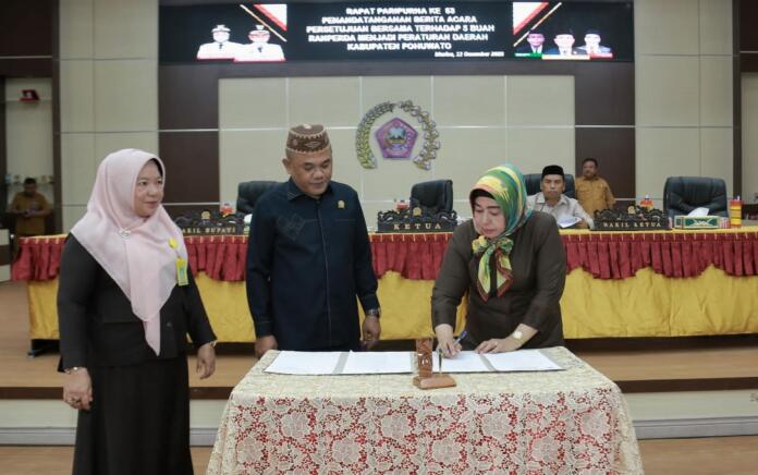 DPRD Pohuwato Gelar Paripurna Persetujuan Bersama Ranperda APBD tahun 2024