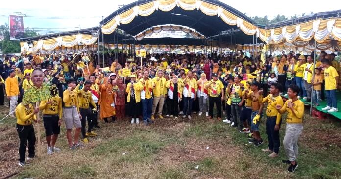 Kampanye Golkar Pohuwato di Ibu Kota Marisa Dipadati Ribuan Warga