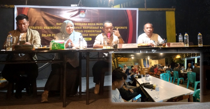 Tingkatkan Partisipasi Pemilih, KPU Pohuwato Gelar Raker Bersama Puluhan Media Massa