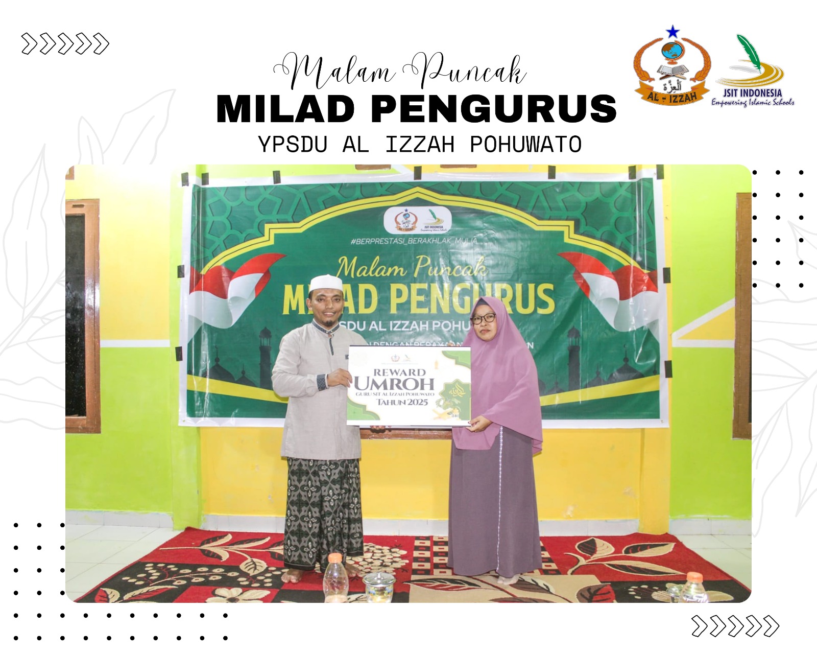 Meriahkan Milad ke-6 Tahun, Yayasan Al-Izzah Berikan Hadiah Umroh Bagi Guru Lama Mengabdi Meriahkan Milad ke-6 Tahun, Yayasan Al-Izzah Berikan Hadiah Umroh Bagi Guru Lama Mengabdi