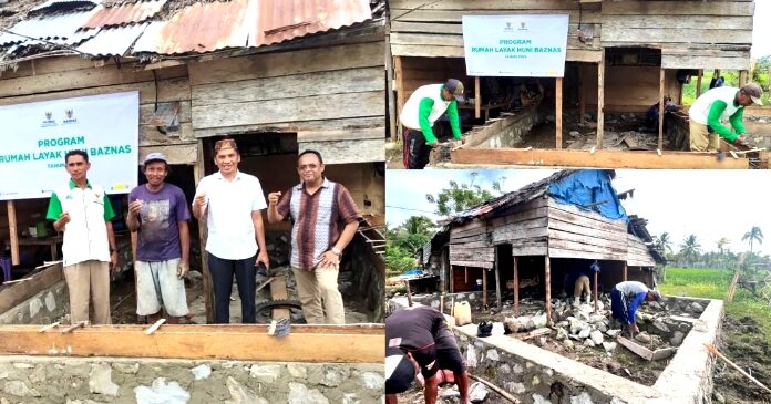 Lewat Program RLHB, Baznas Pohuwato Mulai Bangun Lima Unit Rumah Layak Huni