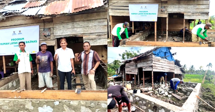 Lewat Program RLHB, Baznas Pohuwato Mulai Bangun Lima Unit Rumah Layak Huni