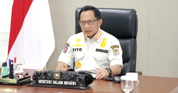 Mendagri Tito Karnavian Tekankan Peran Satpol PP Jaga Satlinmas, Tibum dan Kebersihan Lingkungan Mendagri Tito Karnavian saat memberikan pengarahan. (Foto: Istimewa)