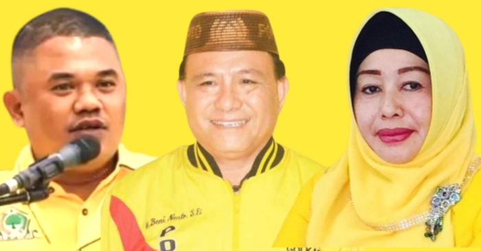 Ketua Golkar Pohuwato Jadi Rebutan; Nasir, Beni dan Suharsi Kandidat Potensi? Nasir Giasi (kiri), Beni Nento (tengah), Suharsi Igirisa (kanan); Foto : Istimewa)